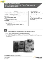 Preview for 1 page of Freescale Semiconductor 56F8013 Installation Manual