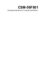 Freescale Semiconductor CSM-56F801 User Manual preview