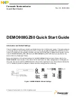 Freescale Semiconductor DEMO908GZ60 Quick Start Manual preview