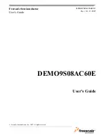 Preview for 1 page of Freescale Semiconductor Demonstration Board DEMO9S08AC60E User Manual