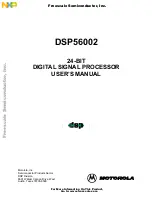 Freescale Semiconductor DSP56002 User Manual preview