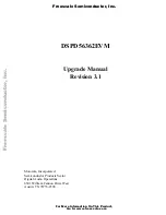 Freescale Semiconductor DSPD56362EVM Upgrade Manual предпросмотр