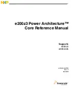 Freescale Semiconductor e200z3 Reference Manual preview