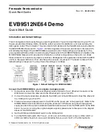 Preview for 1 page of Freescale Semiconductor EVB9S12NE64 Quick Start Manual