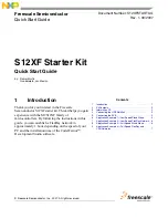 Freescale Semiconductor EVB9S12XF512E Quick Start Manual предпросмотр