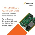 Freescale Semiconductor kinetis TWR-SMPS-LVFB Quick Start Manual preview