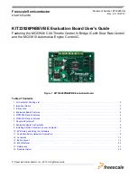 Предварительный просмотр 1 страницы Freescale Semiconductor KIT33926PNBEVBE User Manual