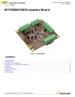 Предварительный просмотр 1 страницы Freescale Semiconductor KITVR500EVM User Manual