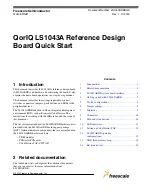 Freescale Semiconductor LS1043ARDB Quick Start Manual предпросмотр