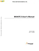 Freescale Semiconductor M5407C3 User Manual preview