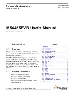 Preview for 1 page of Freescale Semiconductor M54455EVB User Manual