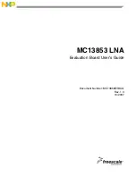 Предварительный просмотр 1 страницы Freescale Semiconductor MC13853 LNA User Manual