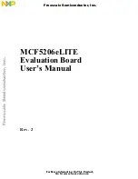 Freescale Semiconductor MCF5206eLITE User Manual предпросмотр