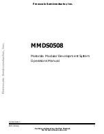 Preview for 3 page of Freescale Semiconductor Motorola MMDS0508 Operation Manual