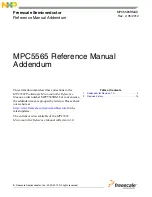 Preview for 2 page of Freescale Semiconductor MPC5565 Reference Manual