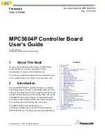 Freescale Semiconductor MPC5604P User Manual preview