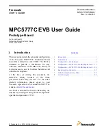 Freescale Semiconductor MPC5777C EVB User Manual preview