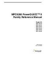 Freescale Semiconductor MPC8250 Family Reference Manual preview