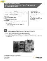 Preview for 1 page of Freescale Semiconductor NXP 56F8014 Installation Manual