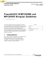 Preview for 1 page of Freescale Semiconductor PowerQUICC III MPC8541E Manuallines