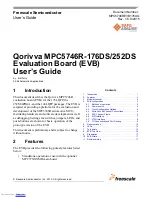 Freescale Semiconductor Qorivva MPC5746R-176DS User Manual предпросмотр