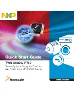 Freescale Semiconductor TWR-S08DC-PT60 Quick Start Manual preview