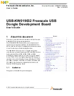 Freescale Semiconductor USB-KW019032 User Manual preview