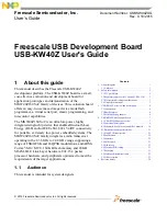 Предварительный просмотр 1 страницы Freescale Semiconductor USB-KW40Z User Manual