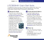 Freescale Semiconductor Xtrinsic MMA8491Q Quick Start Manual preview