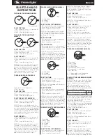 Предварительный просмотр 1 страницы Freestyle FS84889 Instructions Manual