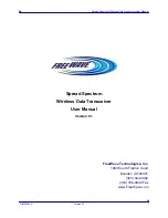 Preview for 1 page of FreeWave DGRO9RFS User Manual