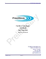 FreeWave LRS-455-EU Manual preview