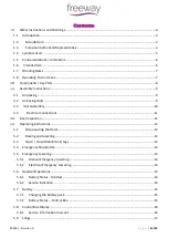 Preview for 2 page of FREEWAY S180E Mobile Hoist User Manual