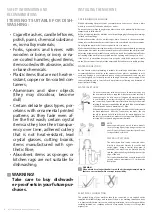 Предварительный просмотр 8 страницы Freggia DWSI6158 User Manual