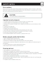 Preview for 2 page of Freihafen YM102SSDE Instruction Manual