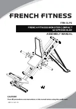 Предварительный просмотр 1 страницы FRENCH FITNESS FFM-CLPS Assembly Manual