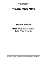 FRENZEL FM-5E3 SD Owner'S Manual предпросмотр