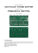 Предварительный просмотр 1 страницы Frequency Central Continuum Phase Shifter Build Documentation