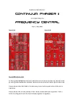 Предварительный просмотр 1 страницы Frequency Central Continuum Phaser ii Build Documentation