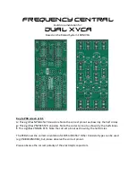 Frequency Central Dual XVCA Build Documentation предпросмотр