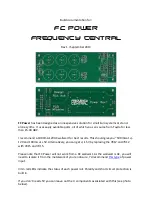 Предварительный просмотр 1 страницы Frequency Central FC Power Build Documentation