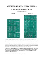 Предварительный просмотр 1 страницы Frequency Central Little Melody Build Documentation