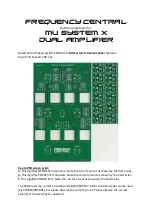 Frequency Central MU System X Dual Amplifier Build Documentation preview