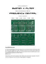 Frequency Central System X Filter Build Documentation preview