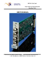 Frequency Devices 90PGA User Manual предпросмотр