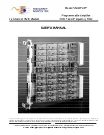 Предварительный просмотр 1 страницы Frequency Devices VM32PAFF User Manual