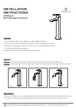 Fresca FFT3502CH Installation Instructions предпросмотр