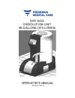 Fresenius Medical Care 460017 Operator'S Manual preview