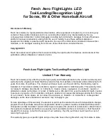 Предварительный просмотр 4 страницы FRESH AERO FlightLights Manual