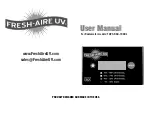 Fresh-Aire UV TUVC-RAD-100DL User Manual предпросмотр